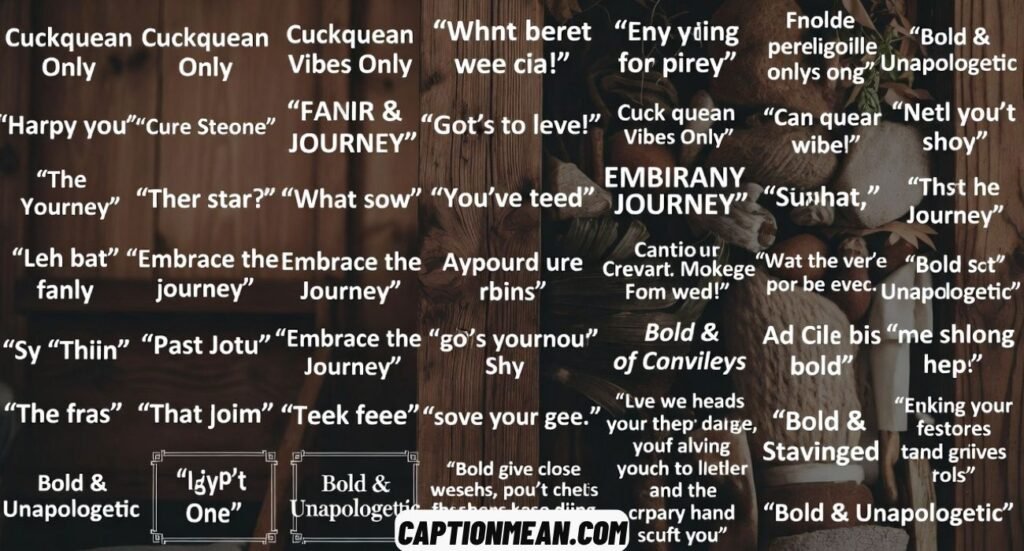 Cuckquean Captions