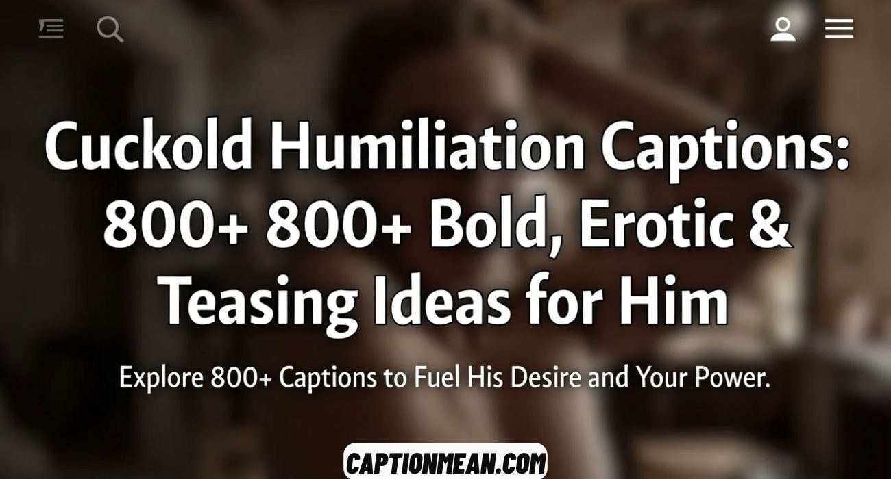Cuckold Humiliation Caption
